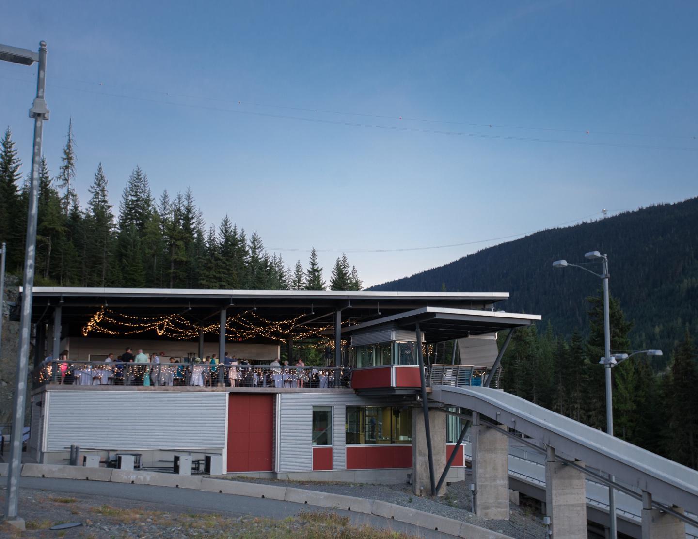 wedding reception at outdoor venue