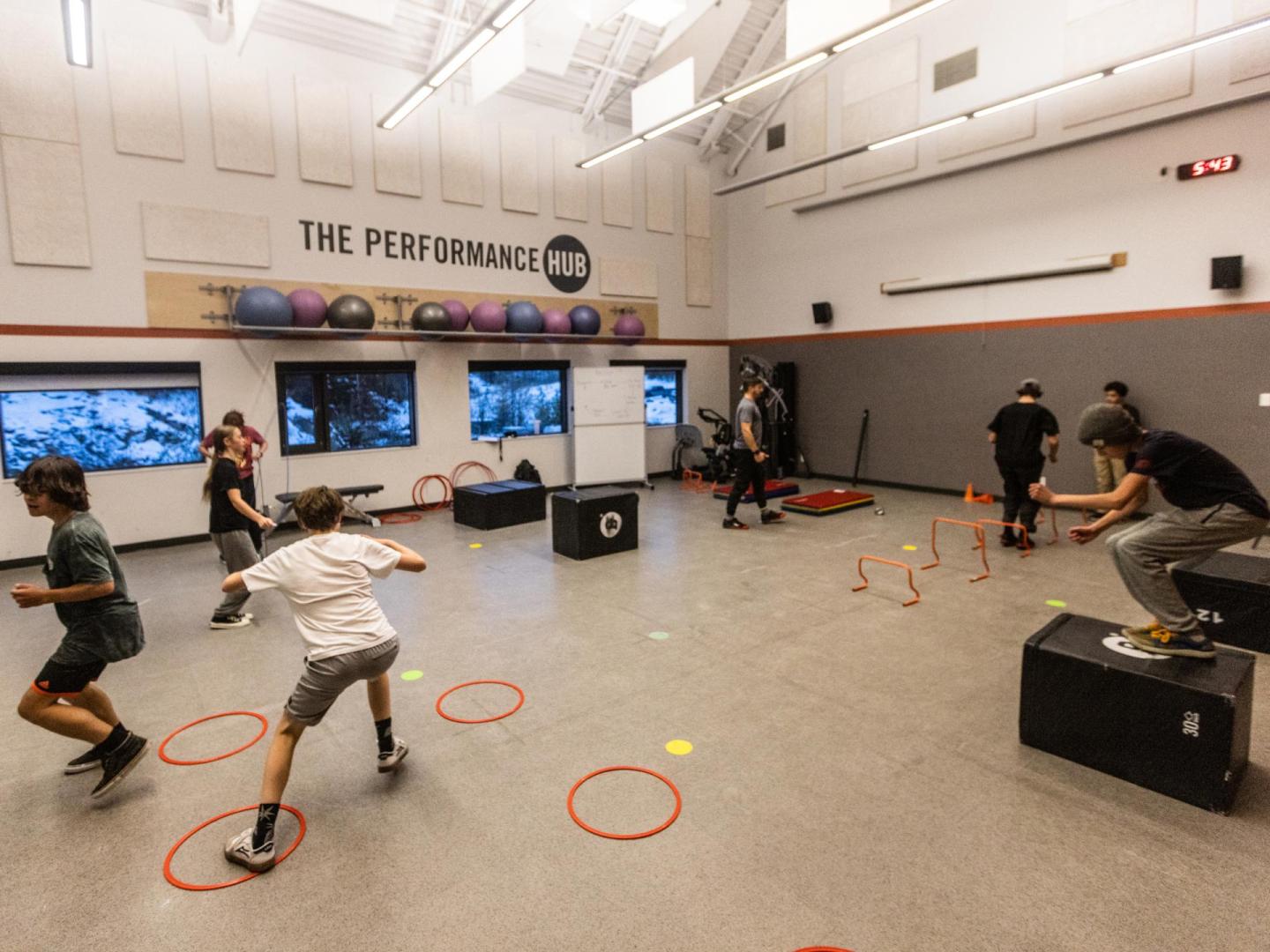 youth exercise class at Whistler Athlete's Centre